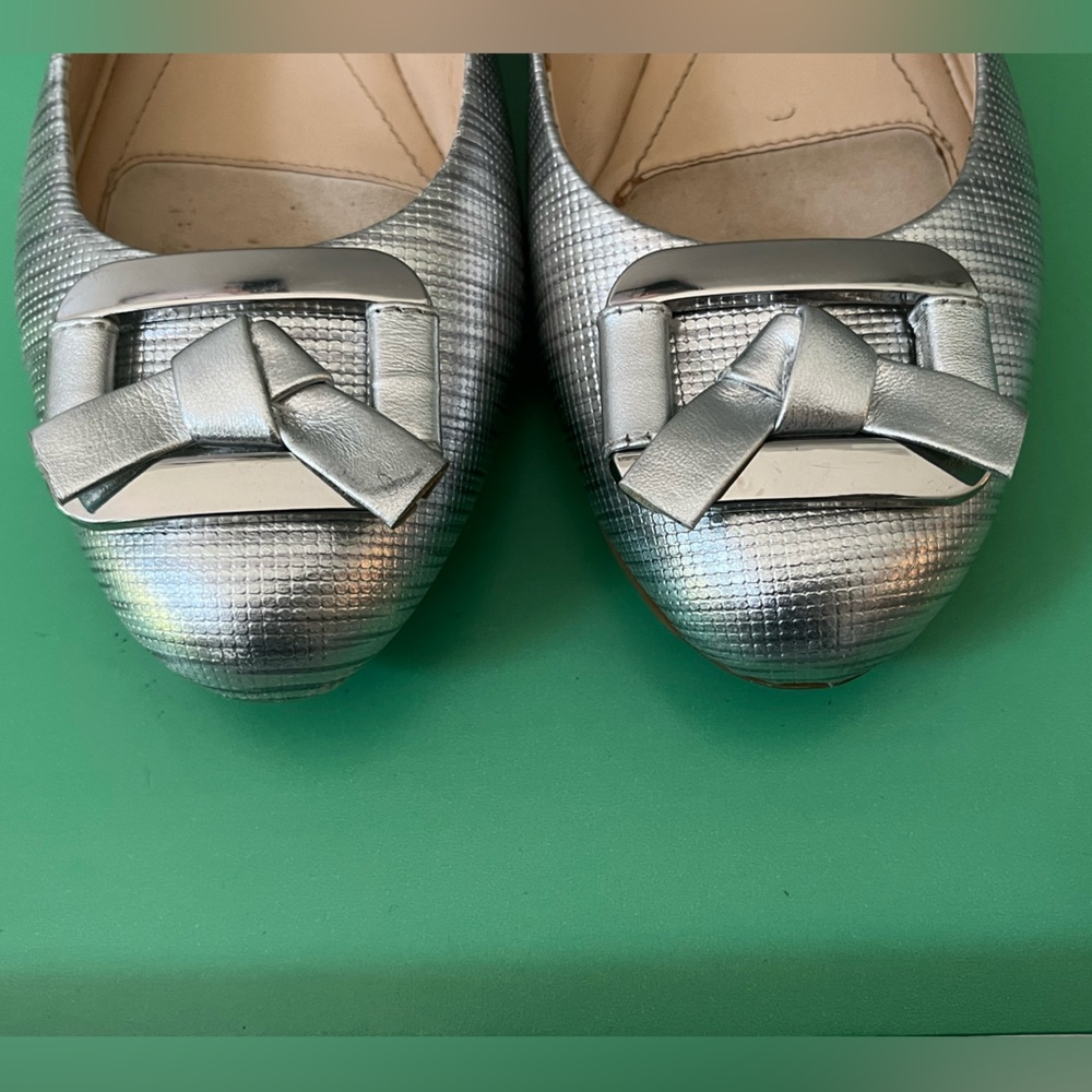 Alex Marie Metallic Silver flats with Silver Buckle in great condition - Picture 8 of 10